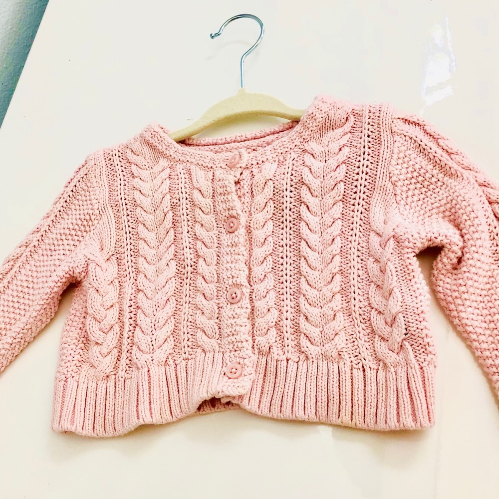 Baby Gap Girl’s Pink Knut Cardigan